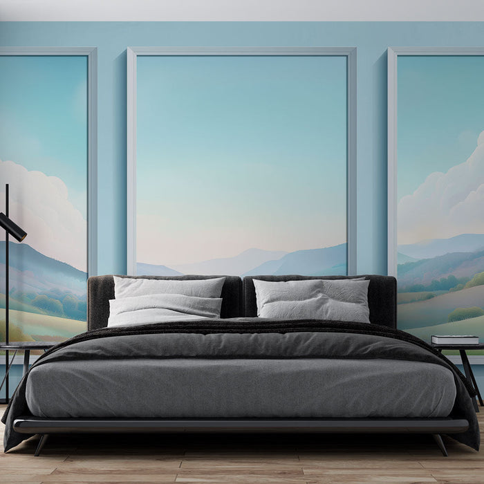 Tapete τοπίο αγροτικής περιοχής | Τριλογία φυσικής γλυκύτητας