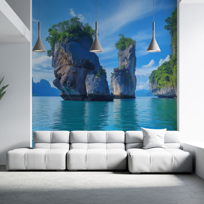 Tapeta Tajlandski krajolik | Veličanstvene stijene i tirkizno more