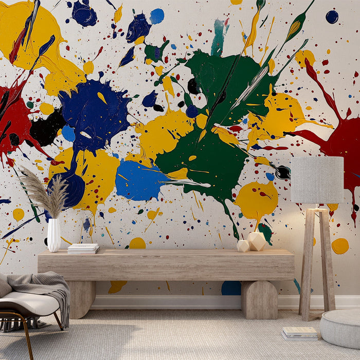 Mural Wallpaper abstract painting | Splash