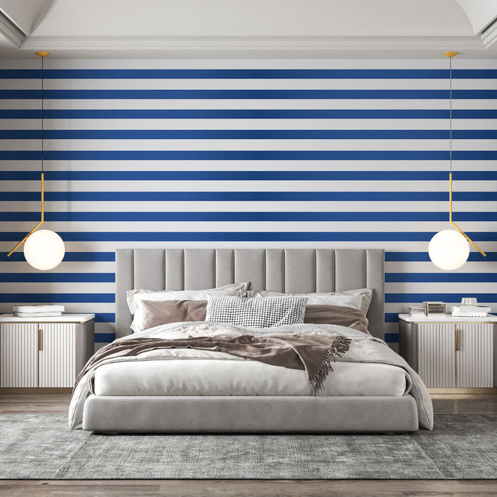 Fototapeta majhne vodoravne črte | Modra in bela