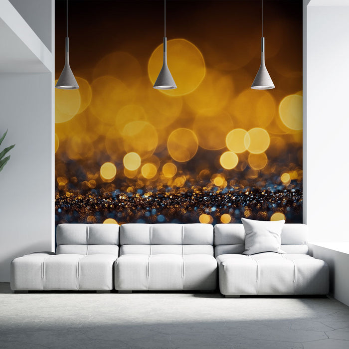 Fototapet steiner | Gyldne splinter og glitrende refleksjoner