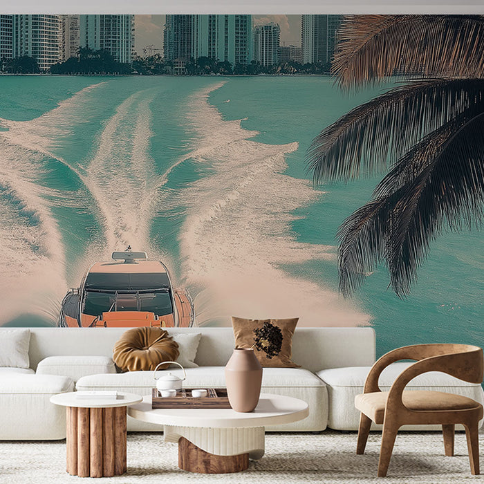 Tapetti ranta | Moottorivene turkoosilla merellä