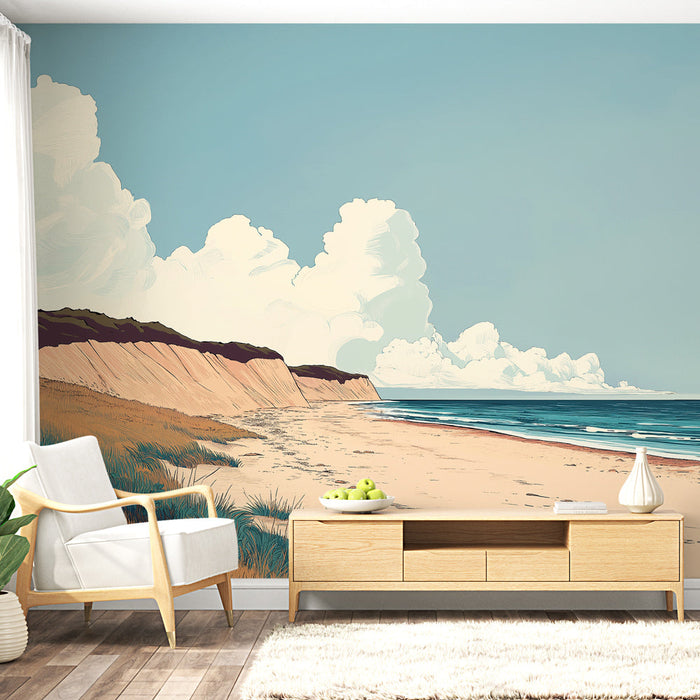 Mural Tapet beach | Avslapning ved havet