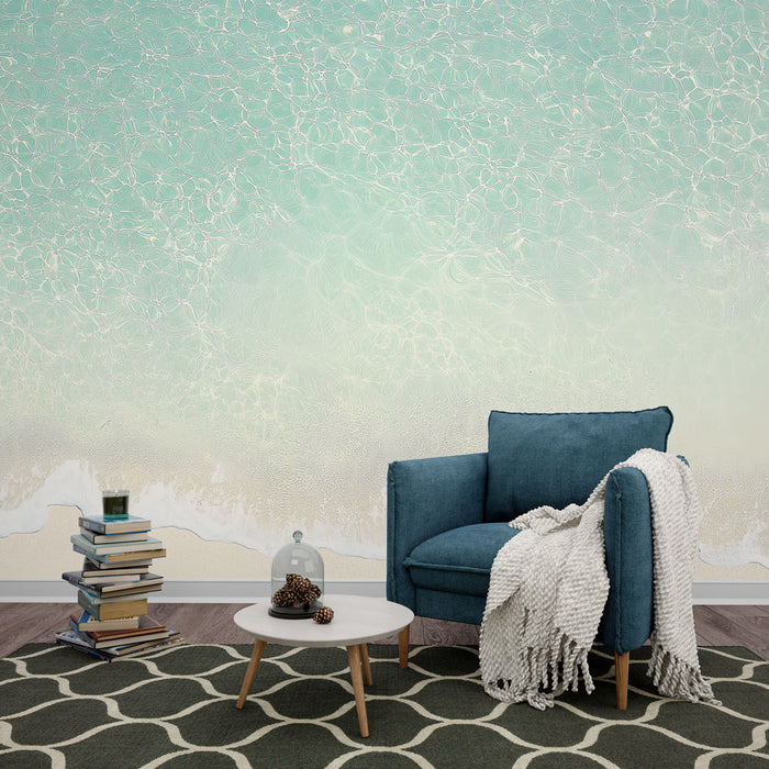 Mural Wallpaper beach | Turkis vann og fin sand