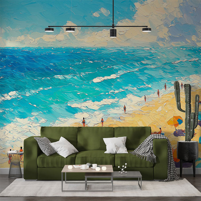 Carta da parati spiaggia soleggiata | Vacanze al mare