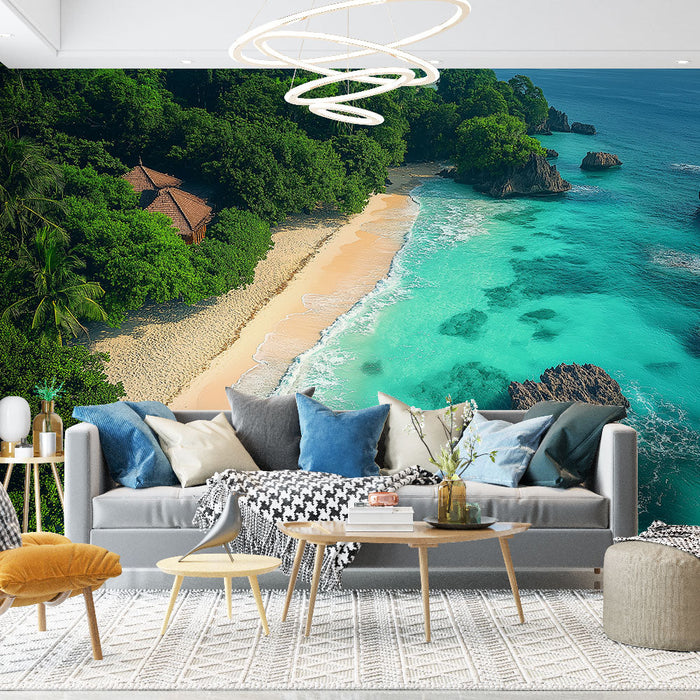 Fototapeet paradiisirand | Peene liivaga rand ja türkiissinised veed