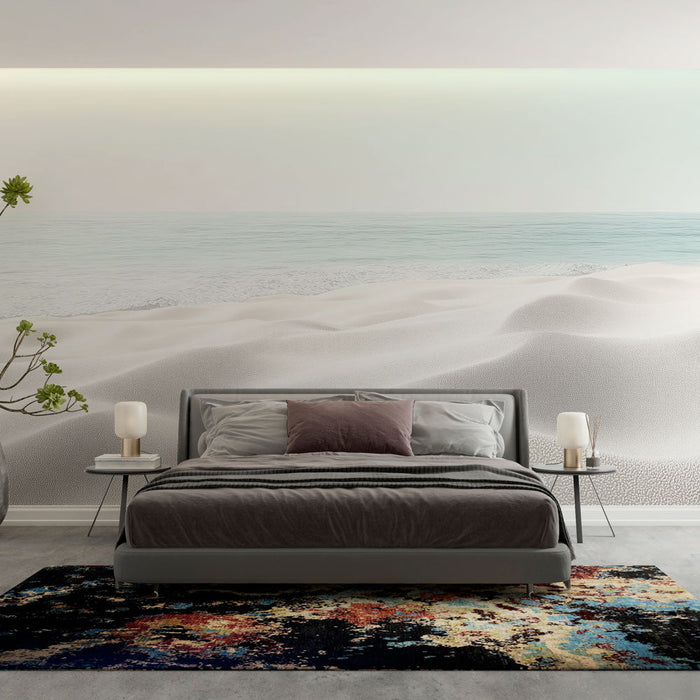 Mural Wallpaper beach | White sand and calm sea