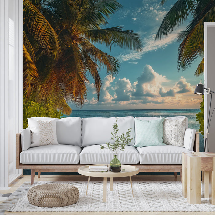 Muraaltapeet troopiline rand | Rahu oaas vee ääres