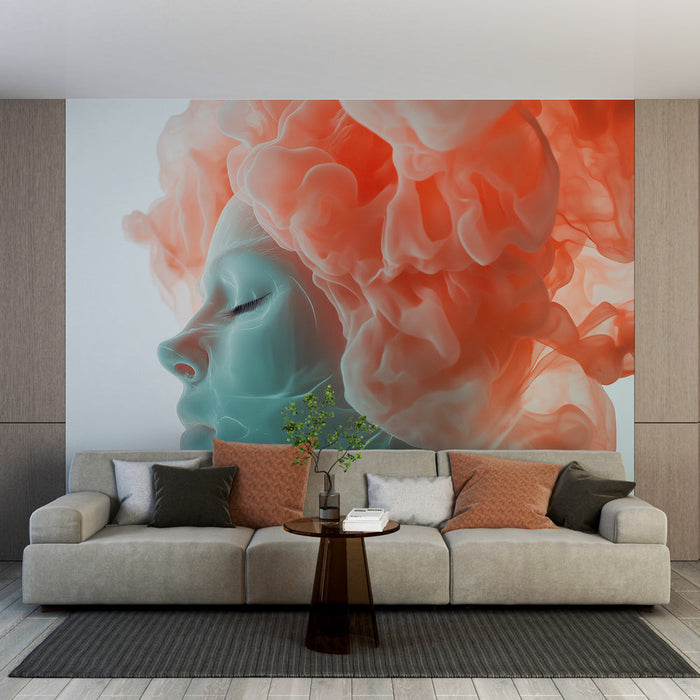 Mural Wallpaper portrait | Duality of colors