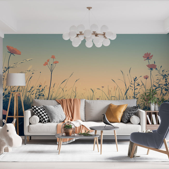 Foto Behang prairie | Delicate blooming at dusk