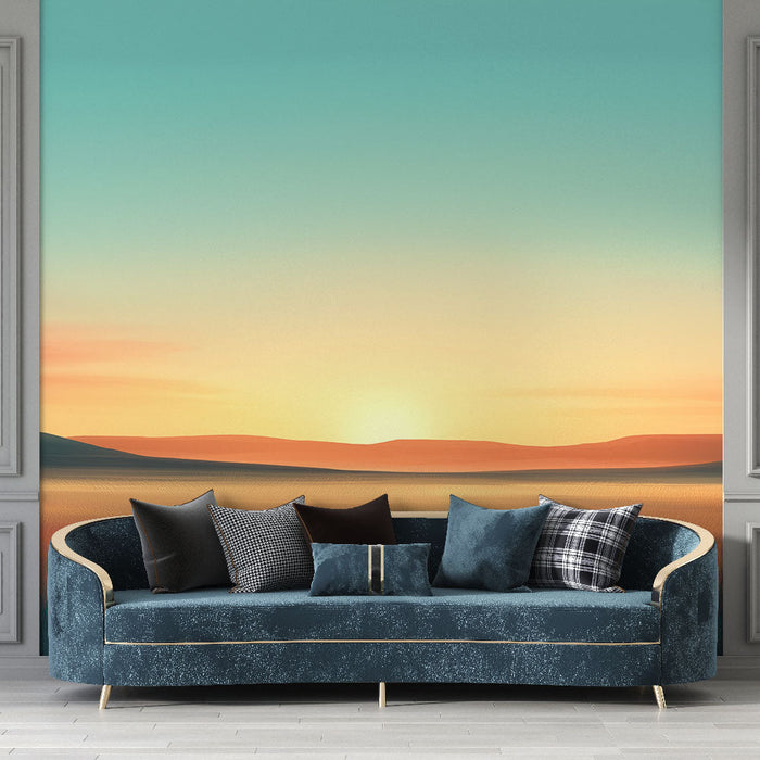 Nástěnná tapeta prairie | Krajina prérie při západu slunce