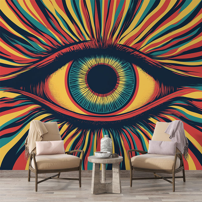 Fototapet psychedelic | Fargerikt og dynamisk mønster