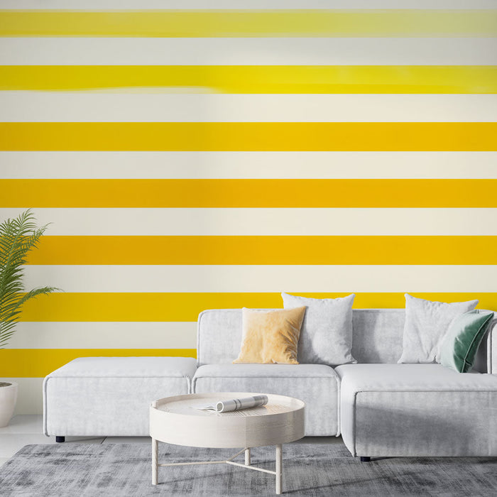Fototapet yatay çizgiler | Sarı ve turuncu tonları