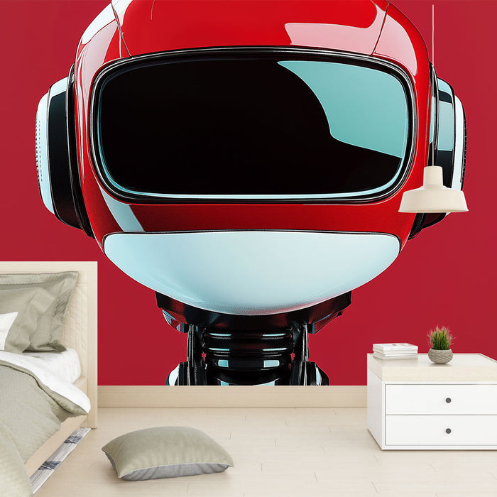 Foto Behang rode robot | Futuristisch en modern ontwerp voor alle technologie-enthousiastelingen
