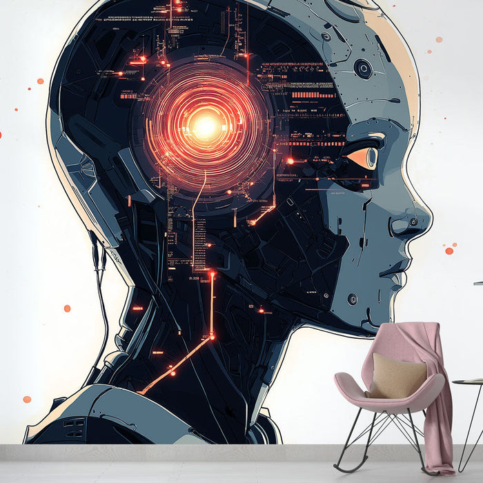 Tapeet robot | Tuleviku humanoidi profiil helendavate vooluringidega