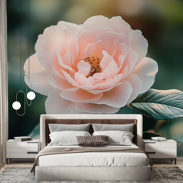 Delicate pink Mural Wallpaper | Soft flower in pink hues