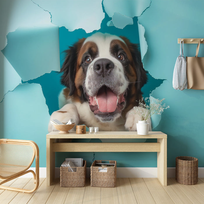 Muraaltapeet saint bernard | 3D, mis tuleb seinast välja