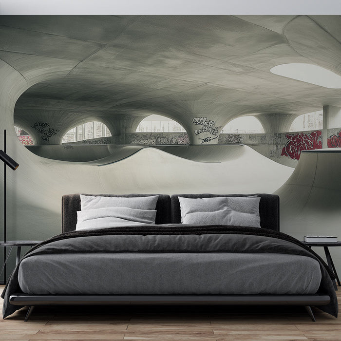 Tapet skatepark | Un interior modern și grafic inspirat de lumea skateboardingului