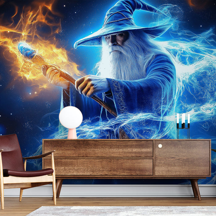 Tapet vrăjitor | Un mag puternic înconjurat de energii mistice