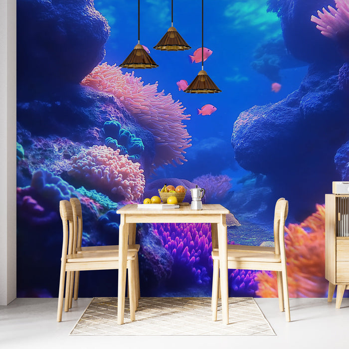 Tapeta Pod vodou | Potápění do živého korálového útesu