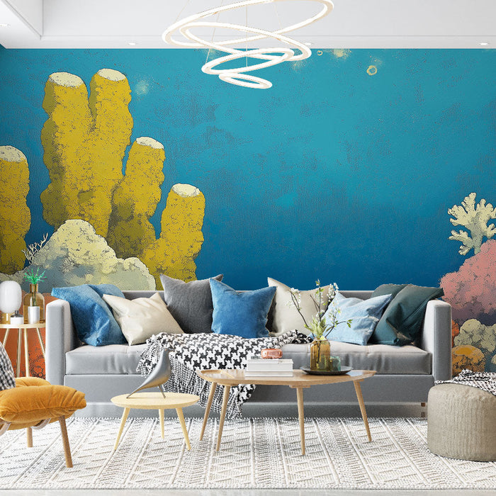 Nástěnná tapeta Pod vodou | Živá a barevná korálová scéna