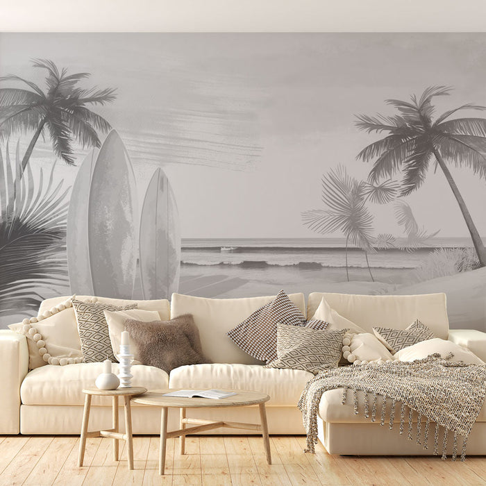 Tapete surf | Вълни и черно-бели дъски