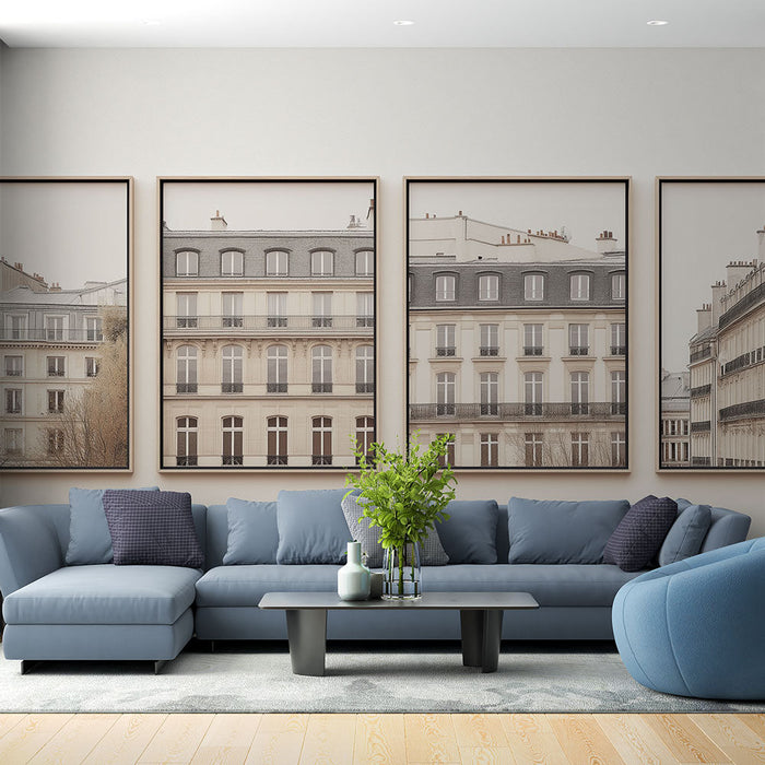 Fototapet duvar resmi | Zarif ve zamansız Paris cepheleri