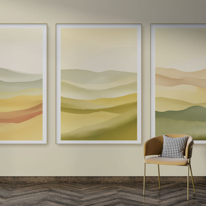 Tapetti jäljitelmätaulu | Tasainen väriliukuma fluidi horisontit