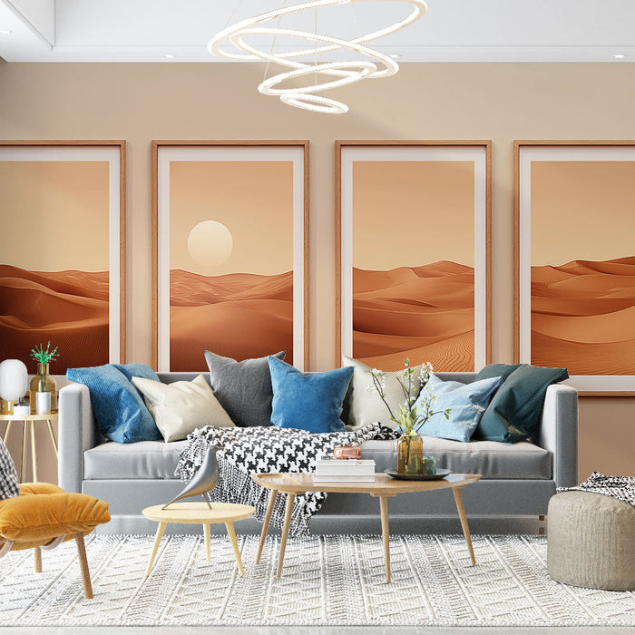 Fototapete Wüstenlandschaften mit orangen Farbtönen