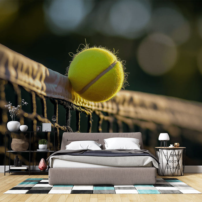 Mural Wallpaper tenis | Dinamičan udarac na mreži