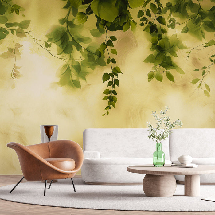 Fototapet naslonjalo | Listi in retro skrivnost