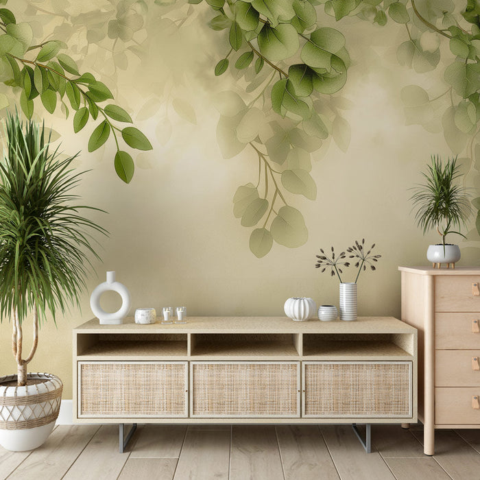 Fototapet κεφαλάρι κρεβατιού | Χλωρίδα και vintage ομίχλη