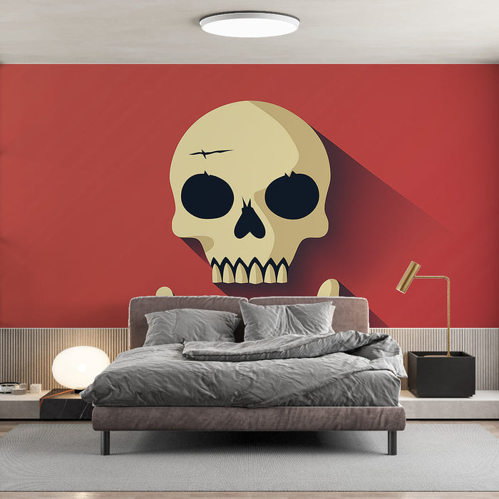 Tapet skull-head | Desen minimalist