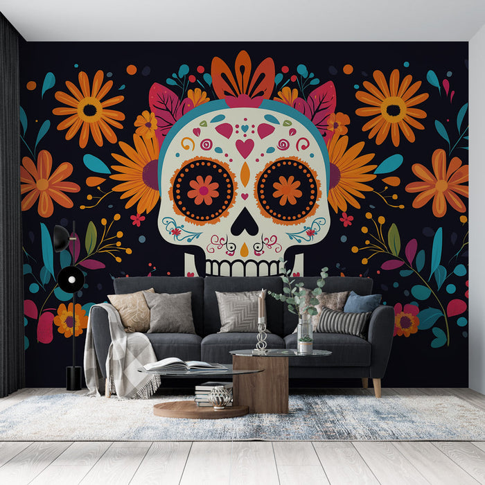 Fototapet cap de craniu | festival mexican ziua morților