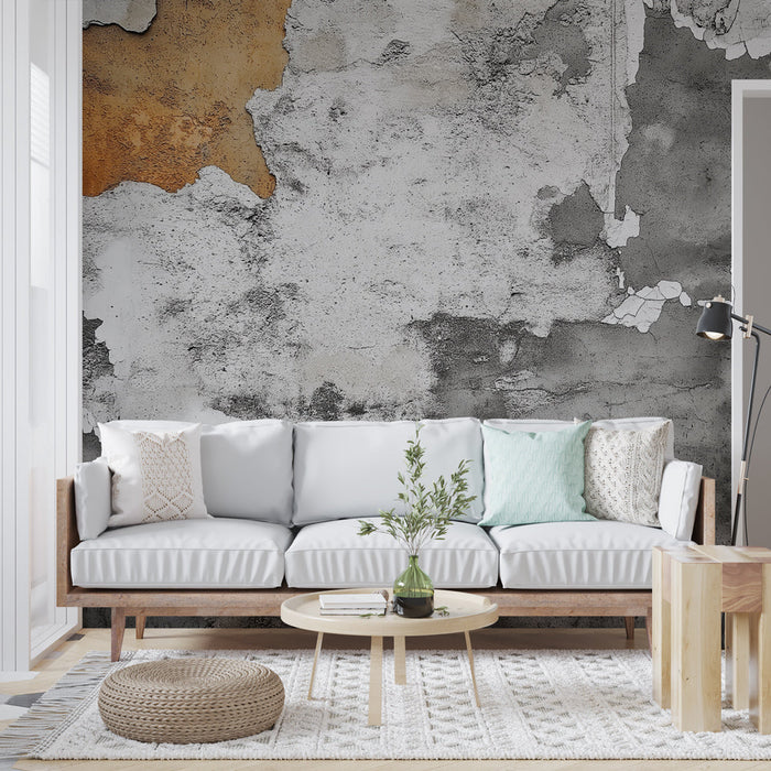 Mural Wallpaper betongtekstur | Rustikk effekt med gamle graderinger