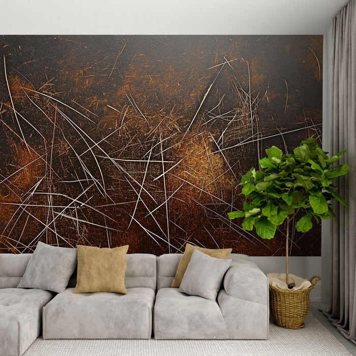 Текстура на фототапет | Гранж дизайн с абстрактни линии