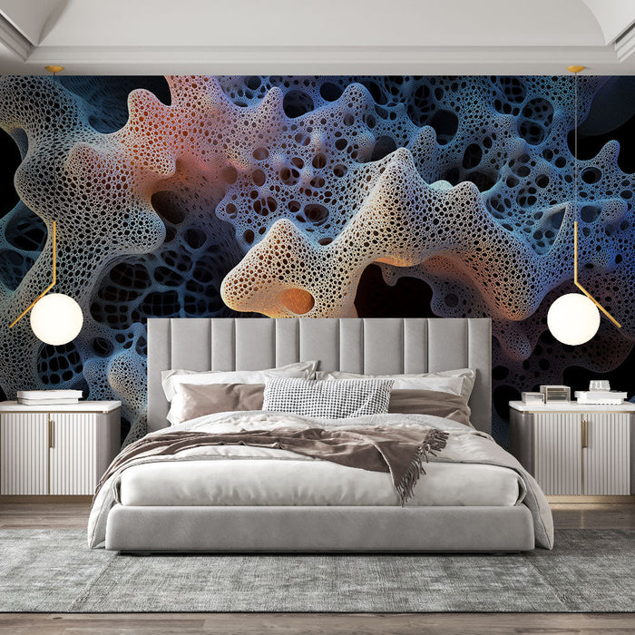 Fototapet organik dokulu | Doğadan esinlenen kabartmalı desen