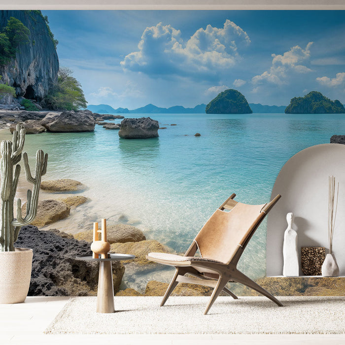 Tapet mural Thailanda | Plaj paradisiac și ape turcoaz