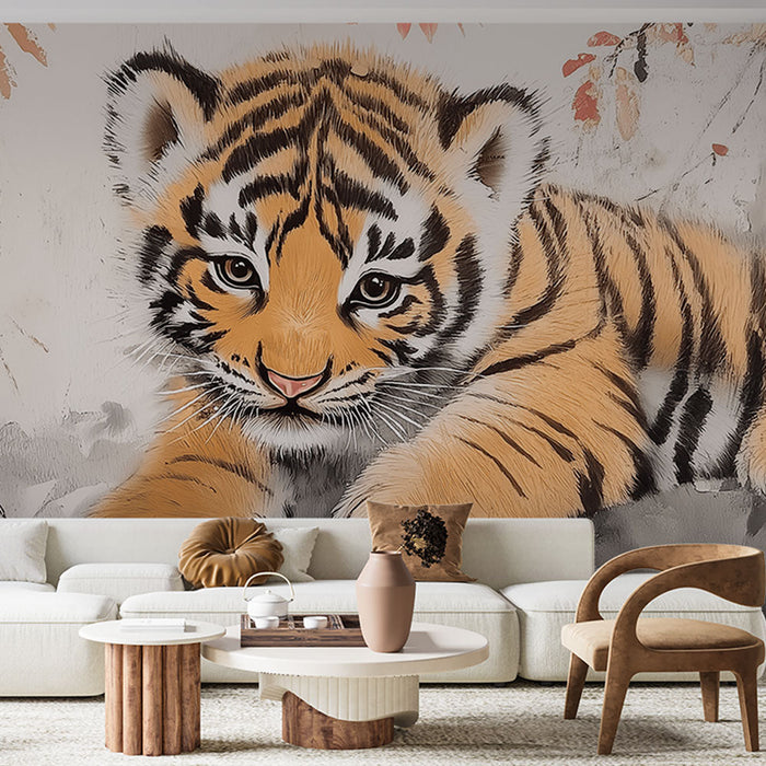 Fototapeet tiiger | Tiiger erksates värvides looduslikus keskkonnas