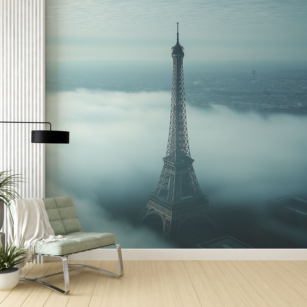 Papel de parede Torre Eiffel | Ilustração majestosa da Torre Eiffel em —  WonderMural, image size:1000x1000