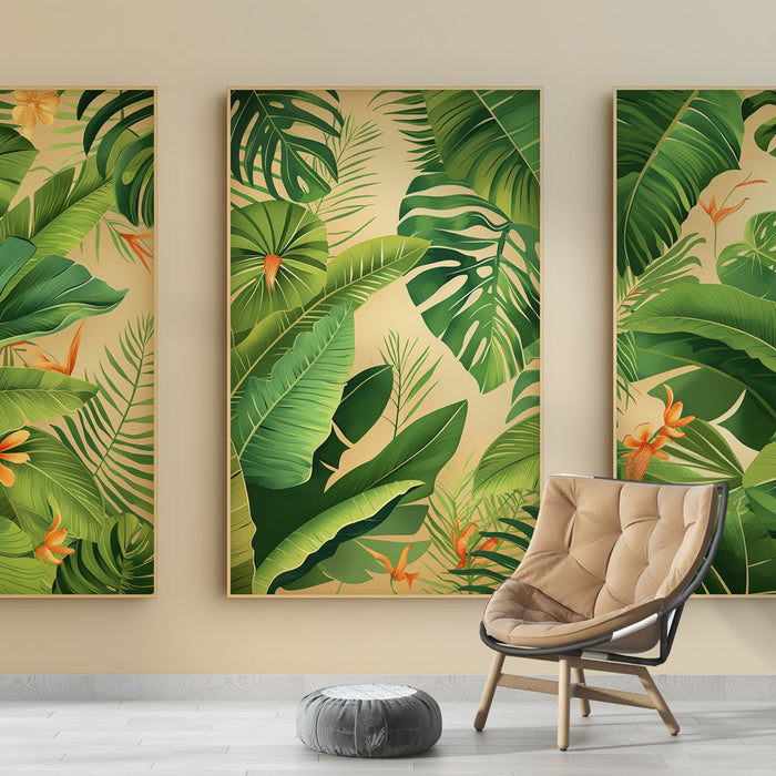 Tapeta tropické tapety | Luxusní listí a exotické květiny