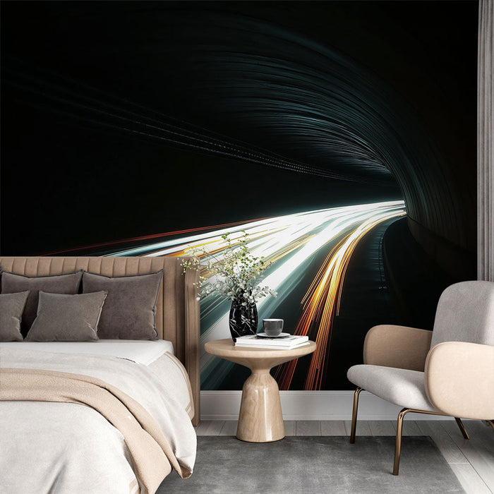 Fototapeta svetlobni tunel | Dinamični učinek premikajoče se svetlobe