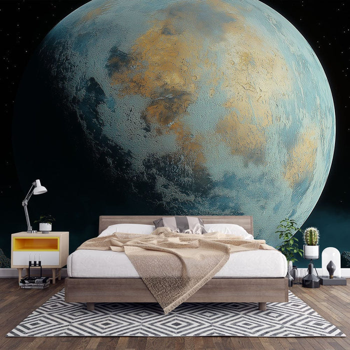Universul tapetelor | O planetă măreață sub un cer înstelat