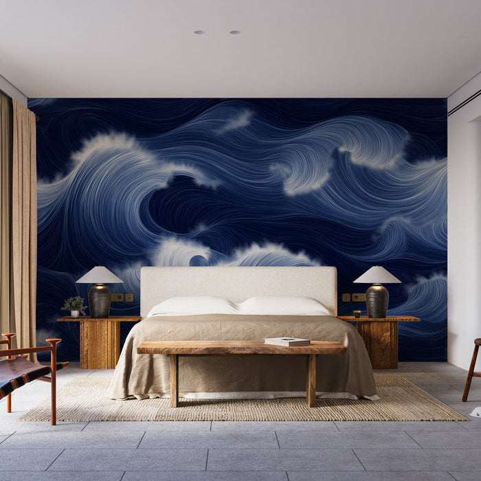 Fototapet dalga | Bir monokrom tablo gibi