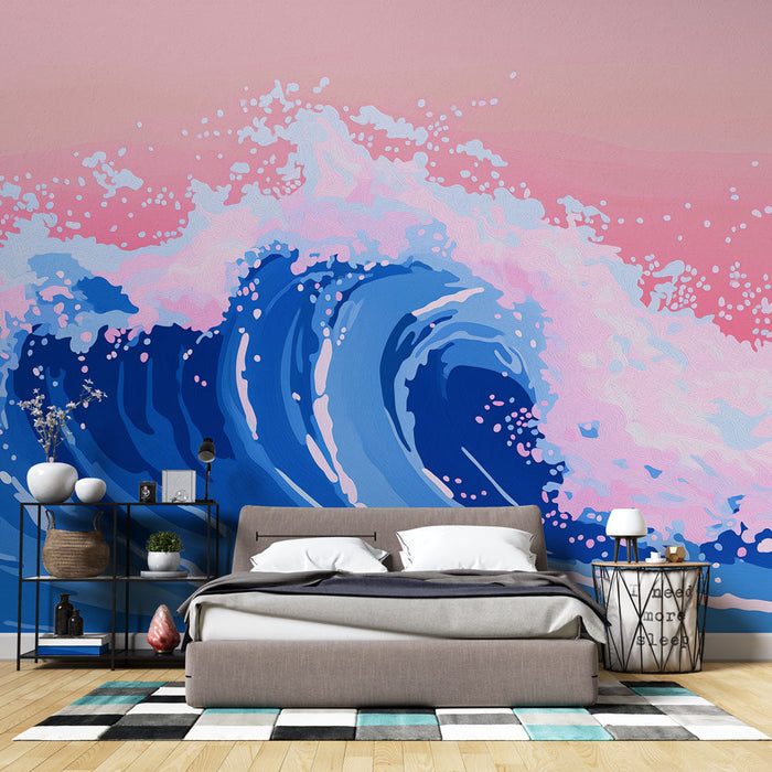 Фототапет вълна | Рисуване в пастелни цветове