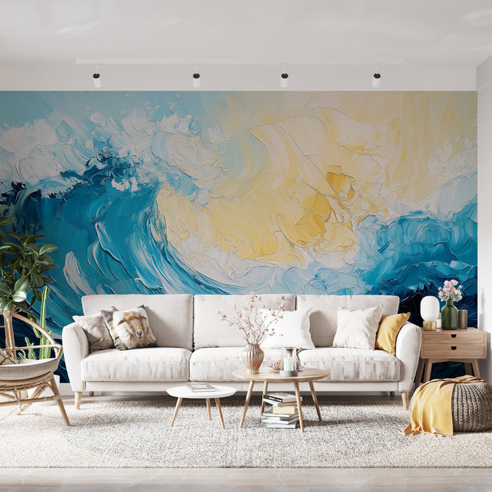 Фототапет wave | Ефект на маслена живопис