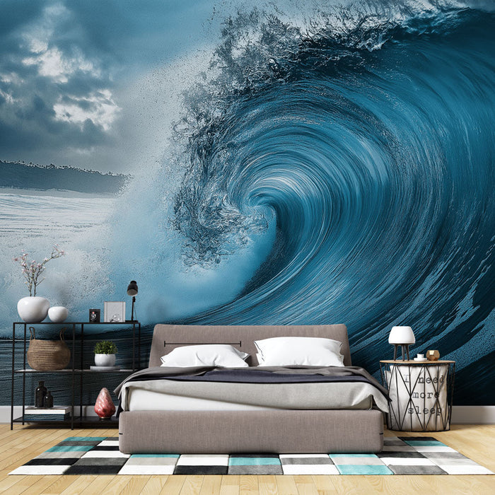 Tapete ocean-wave | Срутващи се вълни в дълбоко синьо