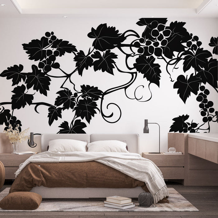 Mural Wallpaper vines | Elegant design in black and white