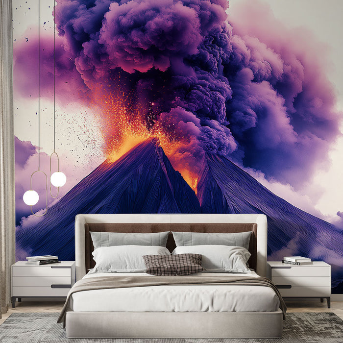 Tapeta vulkan | Spektakularna erupcija u živopisnim bojama