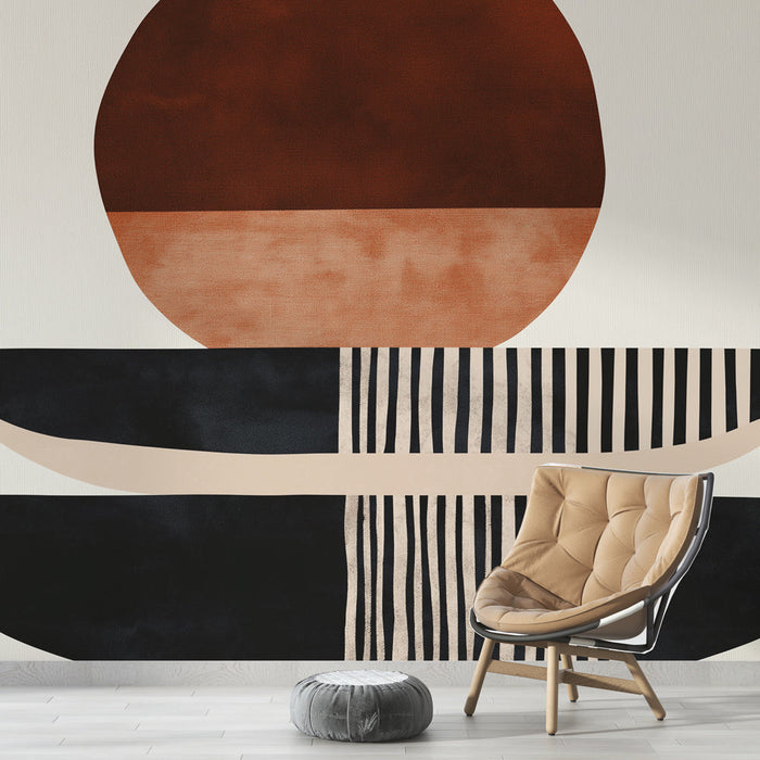 Tapet zen abstract | Ca o tapiserie pe fundal bej